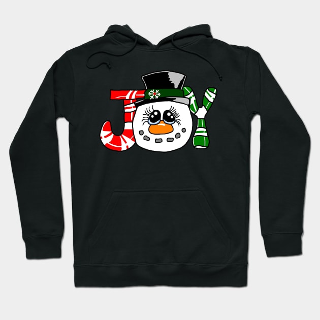 Christmas Joy Snowman Hoodie by imphavok